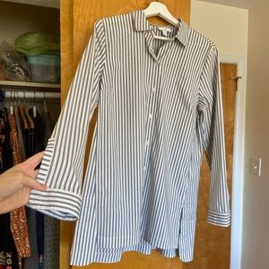 New J.Jil cotton shirt, striped, classic, button down